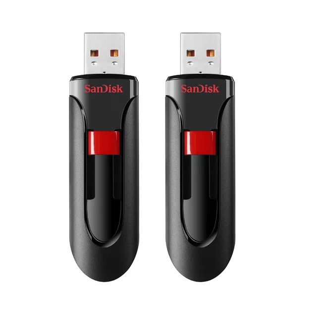 SanDisk 64GB Cruzer Glide USB 2.0 Flash Drive 2 Pack - SDCZ60-064G-AW46TW